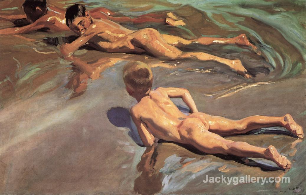 Children on the Beach II by Joaquin Sorolla y Bastida paintings reproduction